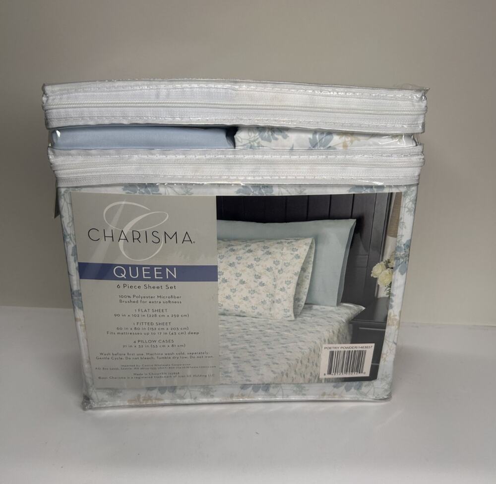 Charisma (CMA) Queen Size Sheet Set - 6 Piece UNUSED